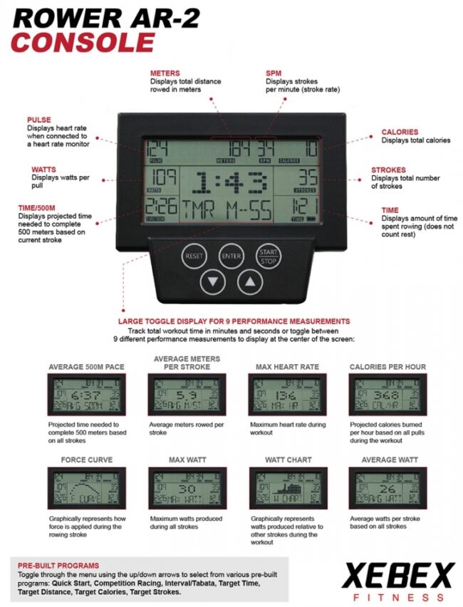 Xebex Air Rower 3.0 Smart Connect - Image 7